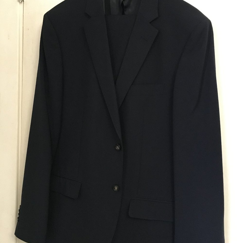 Sacoor Brothers Men's Navy Suit